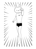 Exercise rabbit 2 sticker #14374988