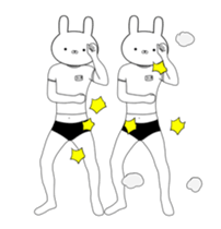 Exercise rabbit 2 sticker #14374989