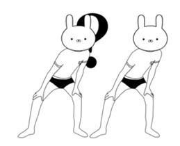 Exercise rabbit 2 sticker #14374991