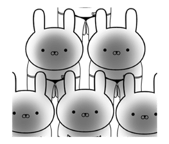 Exercise rabbit 2 sticker #14374993