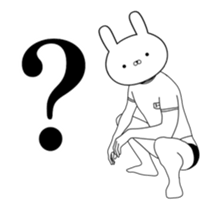 Exercise rabbit 2 sticker #14374994