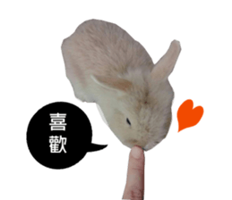 Three fat rabbits sticker #14375009