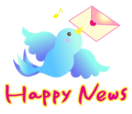 Colorful Lucky Birds sticker #14375051