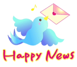 Colorful Lucky Birds sticker #14375051