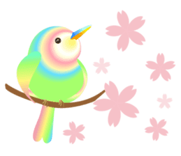 Colorful Lucky Birds sticker #14375060