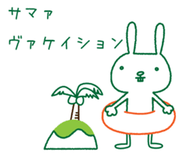 Rabbit Sticker (with seasonal feeling) sticker #14375247