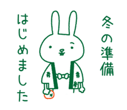 Rabbit Sticker (with seasonal feeling) sticker #14375249