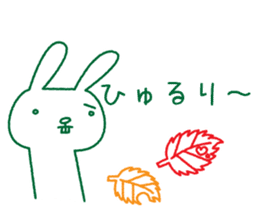 Rabbit Sticker (with seasonal feeling) sticker #14375252