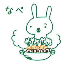 Rabbit Sticker (with seasonal feeling) sticker #14375261