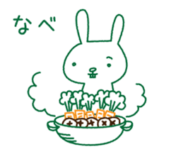 Rabbit Sticker (with seasonal feeling) sticker #14375261
