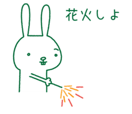 Rabbit Sticker (with seasonal feeling) sticker #14375267