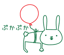 Rabbit Sticker (with seasonal feeling) sticker #14375270