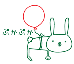Rabbit Sticker (with seasonal feeling) sticker #14375270