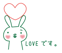 Rabbit Sticker (with seasonal feeling) sticker #14375273