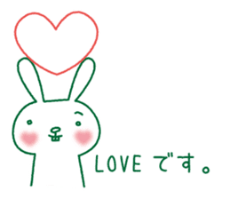 Rabbit Sticker (with seasonal feeling) sticker #14375273