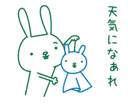 Rabbit Sticker (with seasonal feeling) sticker #14375275