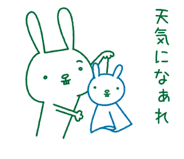 Rabbit Sticker (with seasonal feeling) sticker #14375275