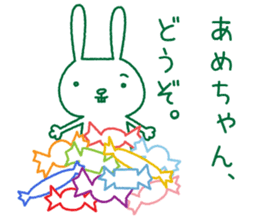 Rabbit Sticker (with seasonal feeling) sticker #14375276