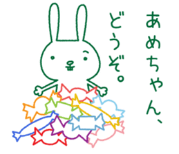 Rabbit Sticker (with seasonal feeling) sticker #14375276