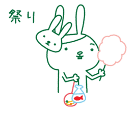 Rabbit Sticker (with seasonal feeling) sticker #14375279