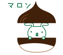 Rabbit Sticker (with seasonal feeling) sticker #14375280