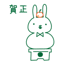 Rabbit Sticker (with seasonal feeling) sticker #14375281