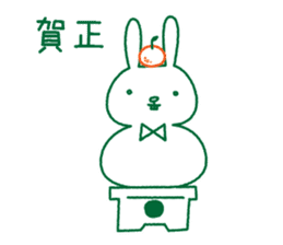 Rabbit Sticker (with seasonal feeling) sticker #14375281