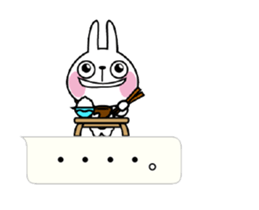 The rabbit soul moves 13 ~a balloon~ sticker #14375408