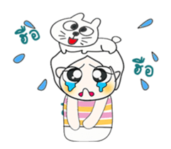 ..Mr. Hamori and cat....^_^ sticker #14375523