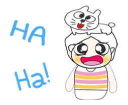 ..Mr. Hamori and cat....^_^ sticker #14375525