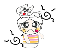 ..Mr. Hamori and cat....^_^ sticker #14375526