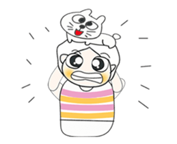 ..Mr. Hamori and cat....^_^ sticker #14375527