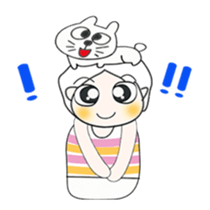 ..Mr. Hamori and cat....^_^ sticker #14375528