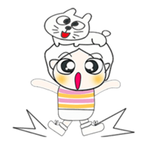 ..Mr. Hamori and cat....^_^ sticker #14375531