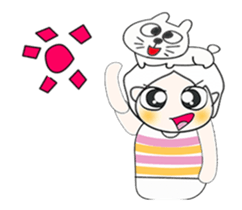 ..Mr. Hamori and cat....^_^ sticker #14375534