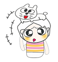 ..Mr. Hamori and cat....^_^ sticker #14375539