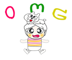 ..Mr. Hamori and cat....^_^ sticker #14375541