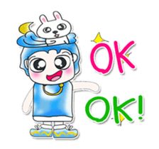 ...Mr. Sawamura and rabbit...^^! sticker #14375854