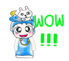 ...Mr. Sawamura and rabbit...^^! sticker #14375855