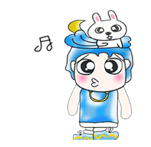 ...Mr. Sawamura and rabbit...^^! sticker #14375869