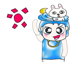 ...Mr. Sawamura and rabbit...^^! sticker #14375870