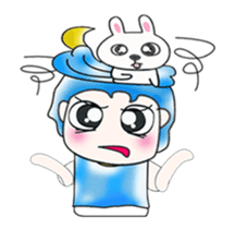 ...Mr. Sawamura and rabbit...^^! sticker #14375871