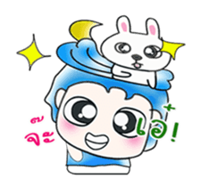 ...Mr. Sawamura and rabbit...^^! sticker #14375872