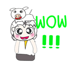 ...Mr. Takashi and pig.. ^_^ sticker #14376063