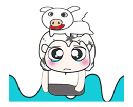 ...Mr. Takashi and pig.. ^_^ sticker #14376064