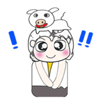 ...Mr. Takashi and pig.. ^_^ sticker #14376072