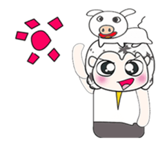 ...Mr. Takashi and pig.. ^_^ sticker #14376078