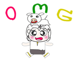 ...Mr. Takashi and pig.. ^_^ sticker #14376085