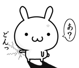 A emotional rabbit sticker #14376320