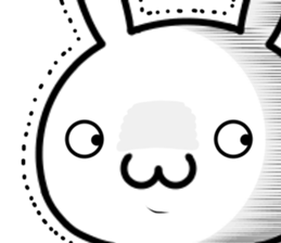 A emotional rabbit sticker #14376323